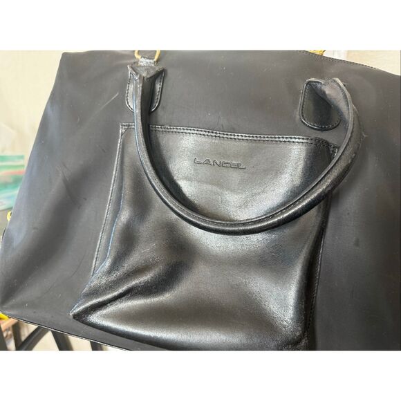 Lancel Black Leather Travel Bag - Picture 4 of 9